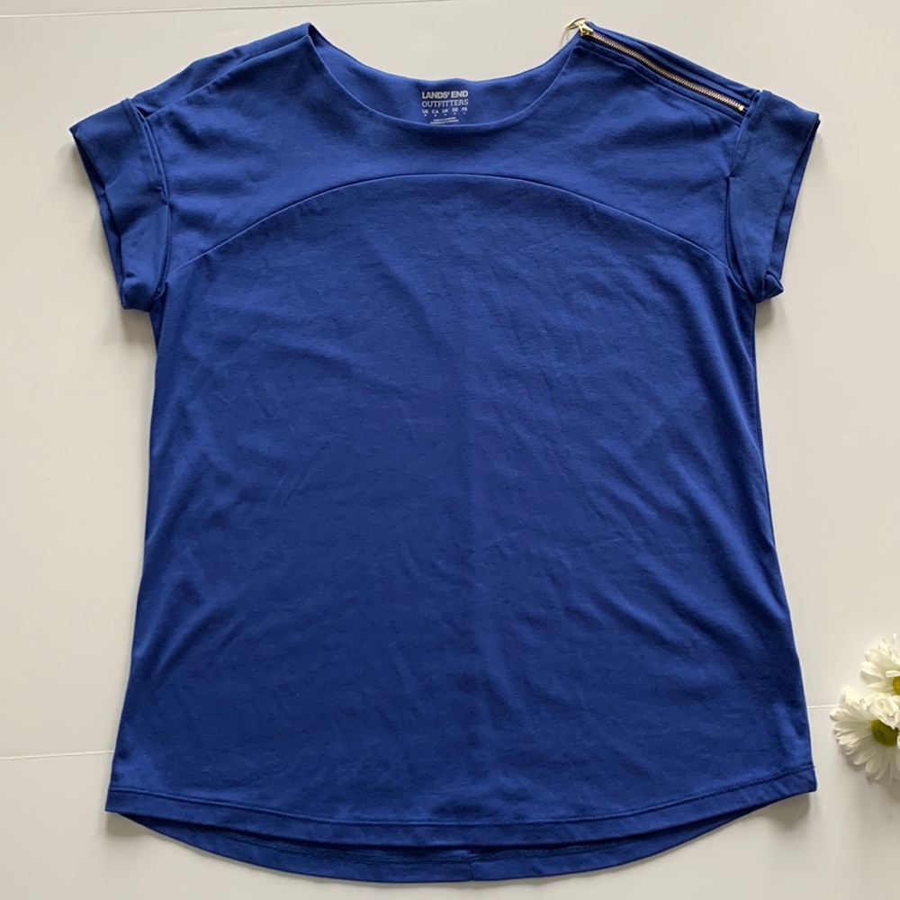LANDS END COBALT BLUE TEE